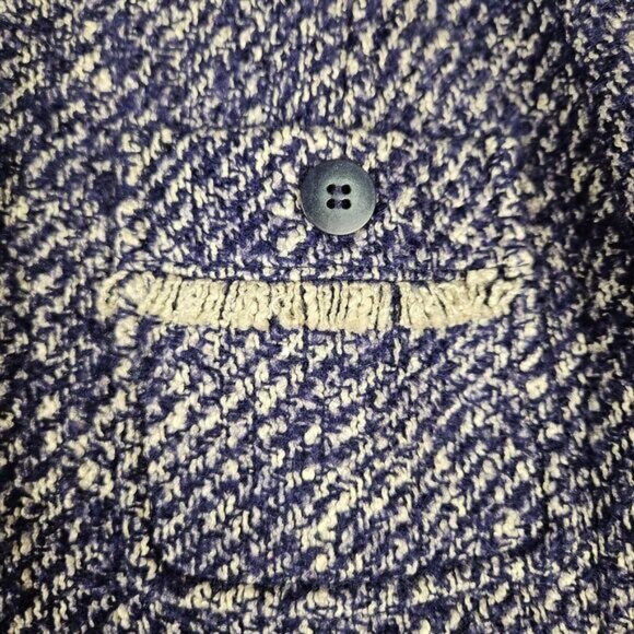 Talbots Womens 16P Alpaca Wool Mohair Tweed Blazer Purple Jacket Quiet Luxury - Picture 8 of 9